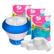 Kit Flutuador Hb 3 Pastilhas Tripla Ação Montreal P/ Piscina