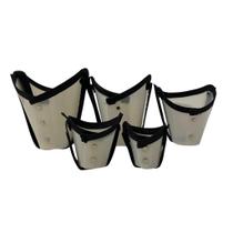 Kit Focinheira Com Borda Costura de Polipropileno do Nº 1 ao Nº 5 para Cães