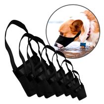 Kit Focinheira Nylon 7 Peças P/ Cachorros Reforçada tiras autocolantes