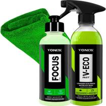 Kit Focus 240 ml - Removedor Marca D'água V-eco Lava Seco 500ml Vonixx