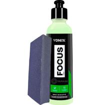 Kit Focus Vonixx 240ml Polidor De Vidros Tira Chuva Acida Taco Lona Vonixx Acabamento Removedor De Marcas