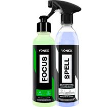 Kit Focus Vonixx 240ml Polidor Revitalizador Restaurador Spell Selante Brilho water off