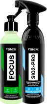 Kit Focus Vonixx Removedor De Marca D'água + Sio2 Pro Manutenção Para Vitrificadores