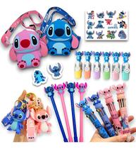 Kit Fofo Escolar Stitch Com 8 Itens Para Meninas Presente