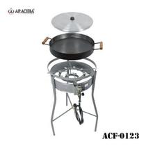 Kit Fogareiro Duplo Disco Arado E Tampa