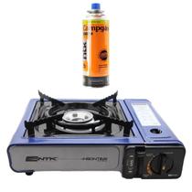 Kit Fogareiro Portátil Frontier Flex E Refil Gás Campgás Ntk