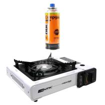 Kit Fogareiro Portátil Frontier Flex E Refil Gás Campgás Ntk