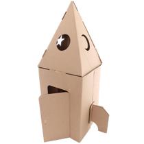 Kit Foguete Casinha Para Brincar - Papelão Eu Amo Papelão