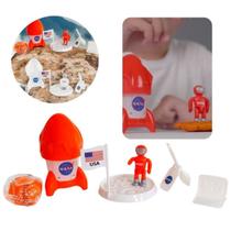 Kit Foguete Massa de Modelar e Acessórios Articuláveis Nasa