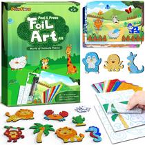 Kit Foil Arts and Crafts PERRYHOME Animal Fun para crianças de 4 a 9 anos Kit Foil Arts and Crafts PERRYHOME Animal Fun para crianças de 4 a 9 anos