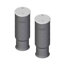 Kit Fole Pneumático Suspensão Eixo Carreta Noma c/ Base 2 Un Kit Fole Pneumático Suspensão Eixo Carreta Noma c/ Base 2 Un