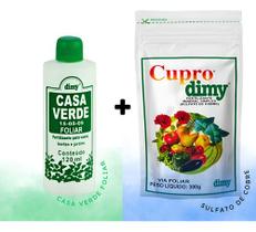 Kit Foliar Verde + Calda Bordalesa Sulfato De Cobre Plantas