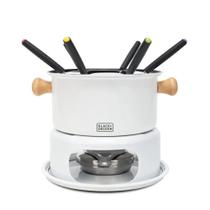 Kit Fondue Black+Decker Eleganza 10 Peças Base e Garfos Inox Cor:WHITE