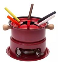 Kit Fondue Completo 11 Peças Panela Inox Versátil para Queijo Chocolate Kit Fondue Completo 11 Peças Panela Inox Versátil para Queijo Chocolate