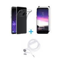 Kit Fone de Ouvido Samsung Galaxy S9 Plus + Película De Vidro 3D + Capa