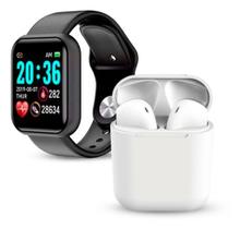 Kit Fone s/ Fio + Relógio Inteligente Bluetooth
