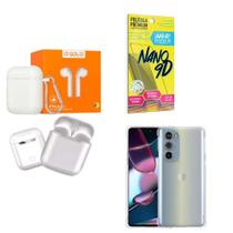 Kit Fone Sem Fio + Capinha Motorola G32 + Película 9D