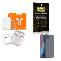 Kit Fone Sem fio + Capinha Motorola G50 5G + Película 3D - AGold