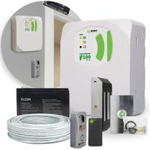 Kit Fonte 1A Fechadura Eletroíma Cabo Botoeira Controle Tx