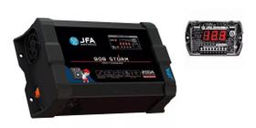 Kit Fonte Carregador JFA Bob Storm 200A Bivolt + Voltímetro Sequenciador Digital JFA VS5HI LED Vermelho