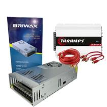 Kit fonte de alimentacao chaveada 12v 50a 600w + módulo ds800x4 taramps