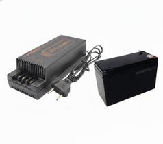 Kit Fonte Nobreak 12v 10a Mcm Cftv + Bateria 12v