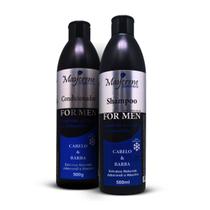 Kit For Men Shampoo e Condicionador Cabelo e Barba Anti-Caspa e Anti-Oleosidade