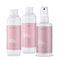 KIT FORÇA BRUTA SHAMPOO 250ml + BÁLSAMO CONDICIONANTE + HAIR PROTEIN 200ml KIT FORÇA BRUTA SHAMPOO 250ml + BÁLSAMO CONDICIONANTE + HAIR PROTEIN 200ml