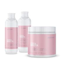 KIT FORÇA BRUTA SHAMPOO 250ml + BÁLSAMO CONDICIONANTE + MÁSCARA 500g