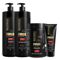 Kit Força com pimenta 1 Shampoo 1 Condicionador 1L 1 Máscara 1kg 1 Finalizador 200ml