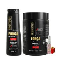 Kit Força com pimenta 1 Shampoo 350ml 1 Máscara 1kg + Presente Lourre 15ml Kit Força com pimenta 1 Shampoo 350ml 1 Máscara 1kg + Presente Lourre 15ml