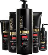 Kit Força com Pimenta 5 produtos (Shampoo 1L, Condicionador 350ml, Máscara 250g, Finalizador e Loção) Bio Extratus