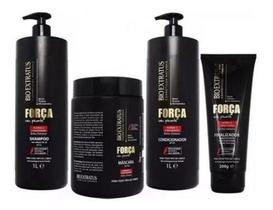 Kit Força Com Pimenta Sh + Cond + Másc + Fin Bio Extratus