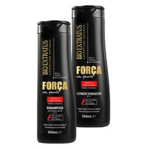 Kit Força com Pimenta Shampoo e Condicionador 350ml - Bio Extratus Kit Força com Pimenta Shampoo e Condicionador 350ml - Bio Extratus