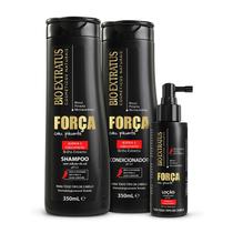 Kit Força Shampoo Condicionador e Loção 100 ml Bio Extratus