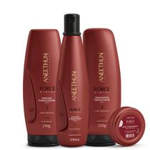 Kit Force Shampoo 300ml Máscara250g Finalizador250g Dose25g Kit Force Shampoo 300ml Máscara250g Finalizador250g Dose25g