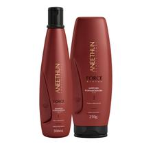 Kit Force System Shampoo 300ml Máscara250g Aneethun