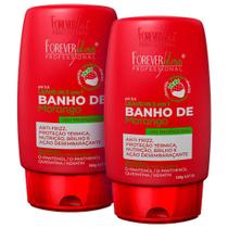 Kit Forever Liss 02 Leave-In Banho De Verniz Morango 150G