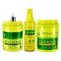 Kit Forever Liss Abacachos Shampoo + Máscara + Leave-In 950G