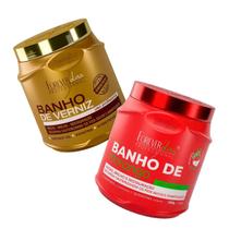 Kit Forever Liss Banho de Verniz 1Kg e Banho de Morango 1Kg Kit Forever Liss Banho de Verniz 1Kg e Banho de Morango 1Kg