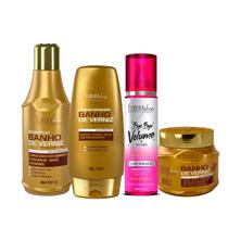 Kit Forever Liss Banho de Verniz e Bye Bye Volume e No Frizz