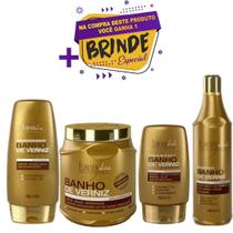 Kit Forever Liss Banho De Verniz Grande - 4 peças Kit Forever Liss Banho De Verniz Grande - 4 peças