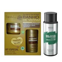 Kit Forever Liss Banho de Verniz + Wess Balance Shampoo250ml