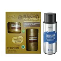 Kit Forever Liss Banho de Verniz + Wess Nano Passo 2 - 250ml