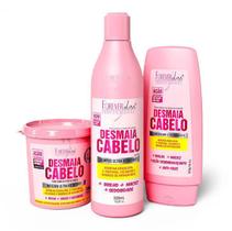 Kit Forever Liss Desmaia Cabelo Shampoo + Condicionador + Máscara