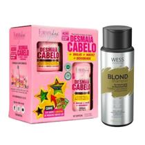 Kit Forever Liss Desmaia Cabelo + Wess Blond Shampoo 250ml