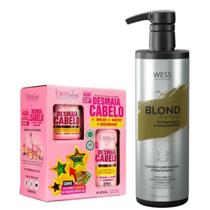 Kit Forever Liss Desmaia Cabelo + Wess Blond Shampoo 500ml