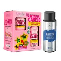 Kit Forever Liss Desmaia Cabelo + Wess Nano Passo 2 - 250ml