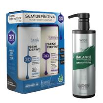 Kit Forever Liss Semi Definitiva + Wess Balance Shampoo500ml