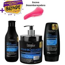 Kit Forever Liss Shampoo + Condicionador + Máscara Blindagem Capilar